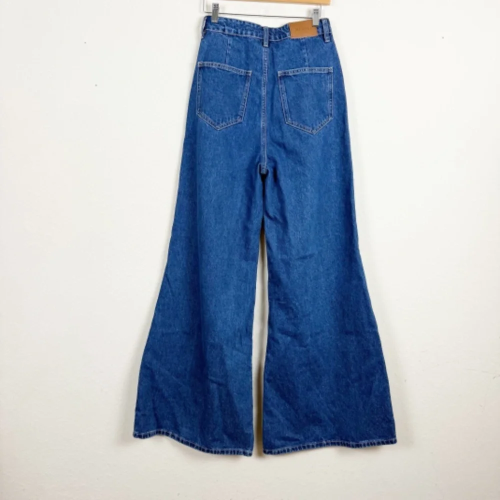 Meshki Blue Flare & Wide Leg Jeans - Picture 7 of 8